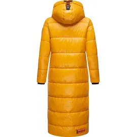 Navahoo Damen, warmer Winter Steppmantel mit Kapuze Schmuseengel Yellow Gr. XS - XS