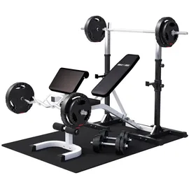 Gorilla Sports Hantelbank Weiß