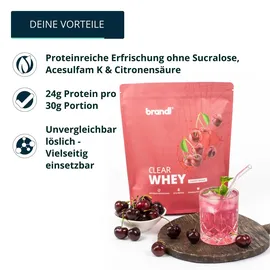 Brandl Clear Whey Protein Cherry Splash Pulver 800 g