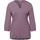 STREET ONE Tunikashirt STREET ONE, Damen, Gr. 38, lila (bright berry), Web, 100% Baumwolle, unifarben, comfort fit normal, Rundhals, elastischer Bund, Shirts, mit 3/4 Ärmeln