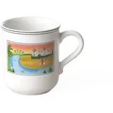 Villeroy & Boch Design Naif Kaffeebecher Schloss 300 ml, Höhe: 9,1 cm, Premium Porzellan, Bunt