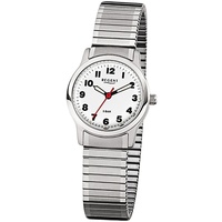 Regent Damen-Armbanduhr silber Analog F-898 Stahl-Armband URF898