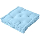 Homescapes Sitzkissen hellblau 40 x 40 cm - Homescapes
