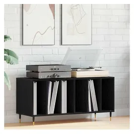 vidaXL Schallplattenschrank 100 x 38 x 48 cm Schwarz Holzwerkstoff
