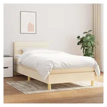 vidaXL Boxspringbett 100 x 200 cm Creme
