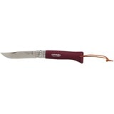 Opinel No. 8 Inox Taschenmesser Baroudeur granat (254492)