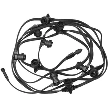 star trading deutschland gmbh Outdoor-Lichterkette Extra Connecta Flat Netzteil 7 m Schwarz