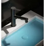 Waschtischarmatur Mit Ausziehbarer Brause (schwarz), Einlocharmatur, Drei Wasserstrahlarten Mit Drehbarem Auslauf, Multifunktionsauslauf Für Waschtische