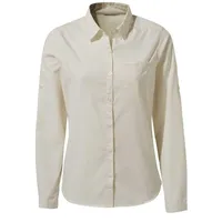 Craghoppers Damen Kiwi Langarmshirt Wanderhemd, Meersalz, 36 EU
