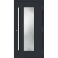 Aluminium Haustür RC2 "BENJA" 90 mm Anthrazit RAL 7016 beidseitig außen öffnend DIN rechts