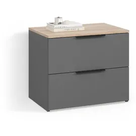 livinity® Piave 60 x 50 cm Anthrazit / Grau