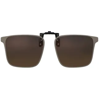 BEZLIT Sonnen Brille Clip On Polarisierter Brillen Aufsatz Überbrille UV Schutz 30630 Braun - Einheitsgröße