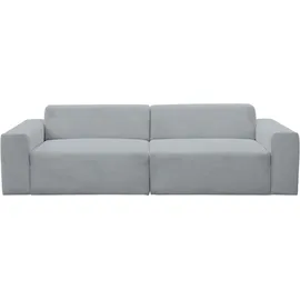 werk2 Sofa WERK2 "Zeus 3-Sitzer, B/T: 256/105 cm, Big-Sofa, modern & bequem", grau, B:256cm H:70cm T:105cm, 90% Polyester, 10% Nylon, Sofas, 2-Sitzer-Sofa, Curvy Trend 3-Sitzer mit urbaner Optik