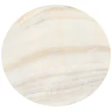 FANSU Runde Tischdecke Wasserabweisende, 3D Marmor Drucken Abwaschbar Garten Tischdecke rutschfest Abwischbare Wachstuch Desktop Dekorative Tuch Hotel Bankett Party (Weißer Marmor 3,100cm)