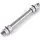 Wiltec Standard Steckachse 150x20mm Schubkarre, Nabenbreite 110mm Sackkarre, Handwagen