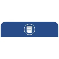 Rubbermaid Hinweisschild 2155302 f.Behältereinheit 125l Papier bl