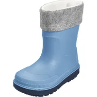 Playshoes Regenstiefel mit Futter (Herausnehmbar) Unisex Kinder Gummistiefel, Blau