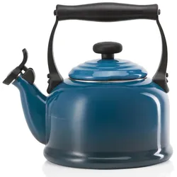 Le Creuset Wasserkessel Tradition deep teal / grünblau