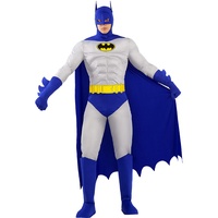Funidelia | Batman Kostüm - The Brave and the Bold für Herren The Dark Knight, Superhelden, DC Comics - Kostüme für Erwachsene & Verkleidung für Partys, Karneval & Halloween - Größe XL - Schwarz
