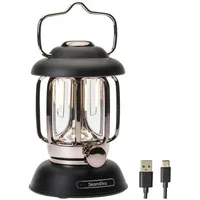 Skandika LED Campinglampe im Retro-Stil |Aufladbar, stufenlos dimmbar, 4400mAh