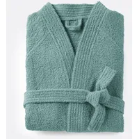 La Redoute Interieurs Bademantel Haxel In Kimonoform, Frottee 450 G/m2 Eukalyptusgrün