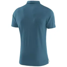 Löffler Merino Tencel kurzarm Poloshirt Dark Petrol 48