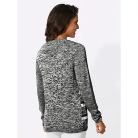 Casual Looks Strickpullover schwarz/weiß 52