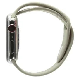Apple Watch Series 7 GPS + Cellular 41 mm Edelstahlgehäuse silber, Sportarmband polarstern