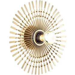 BRILLIANT Wandleuchte "Mendoza", gold, Ø 33cm H: 33cm, Lampen, Wandleuchte 33cm gold