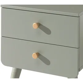 Vipack "Billy", grün (olive grün), B:43cm H:45,2cm T:40cm, Tische, Nachttisch