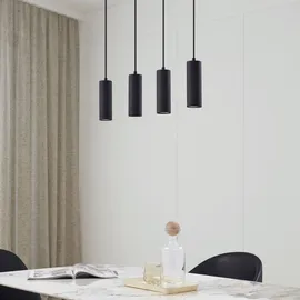 LINDBY Joffrey 6-flg. 76 cm zylinderförmig schwarz