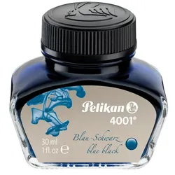 Pelikan Tinte 4001 im Glas, blau-schwarz, Inhalt: 30 ml