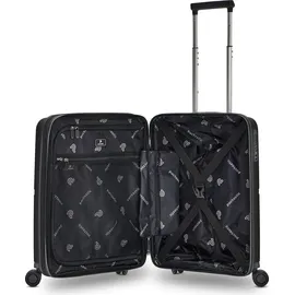 pactastic Collection 01 Cabin Trolley 4-Rollen 55 cm / 41 l schwarz/metallic