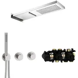 Herzbach MODUL7 Thermostat-Set T-MU2 70.703711.1.09 537x165mm Multi 2 Edelstahl