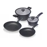 moneta Etnea Topf-Set 6-tlg. Aluminium schwarz