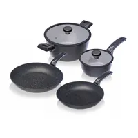 moneta Etnea Topf-Set 6-tlg. Aluminium schwarz