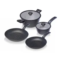 moneta Etnea Topf-Set 6-tlg. Aluminium schwarz