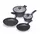 moneta Etnea Topf-Set 6-tlg. Aluminium schwarz