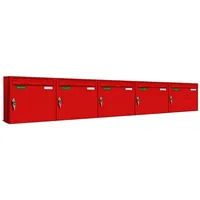 AL Briefkastensysteme Basic Wandbriefkasten rot