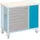 HAZET Werkbank Stahl 682 mm x 293 mm x 20 mm blau