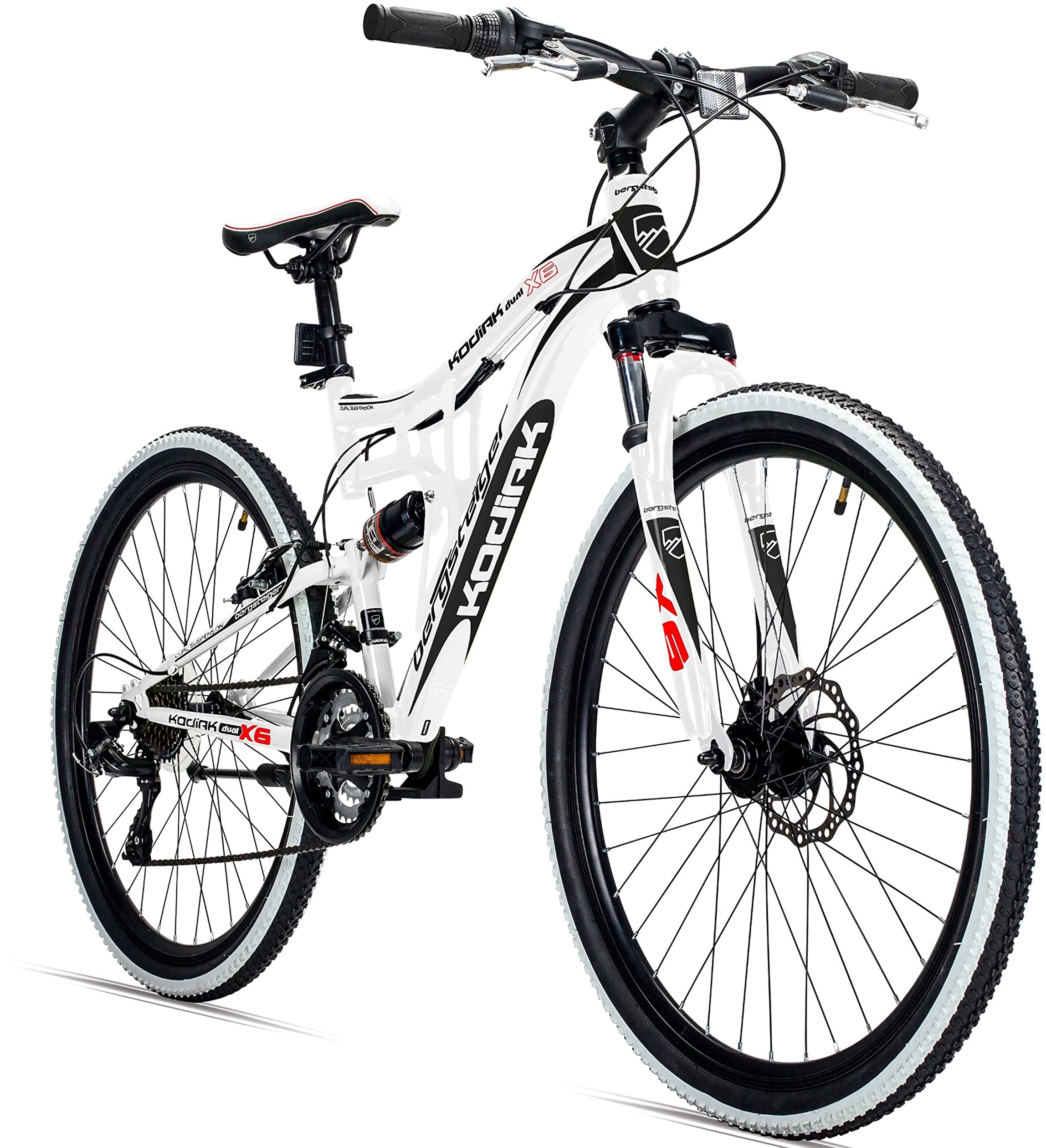 Bergsteiger Kodiak 24 Zoll Mountainbike, Jungen & Mädchen Kinderfahrrad geeignet für 8, 9, 10, 11, 12, 13 Jahre, Scheibenbremse, Shimano 21 Gang-Schaltung