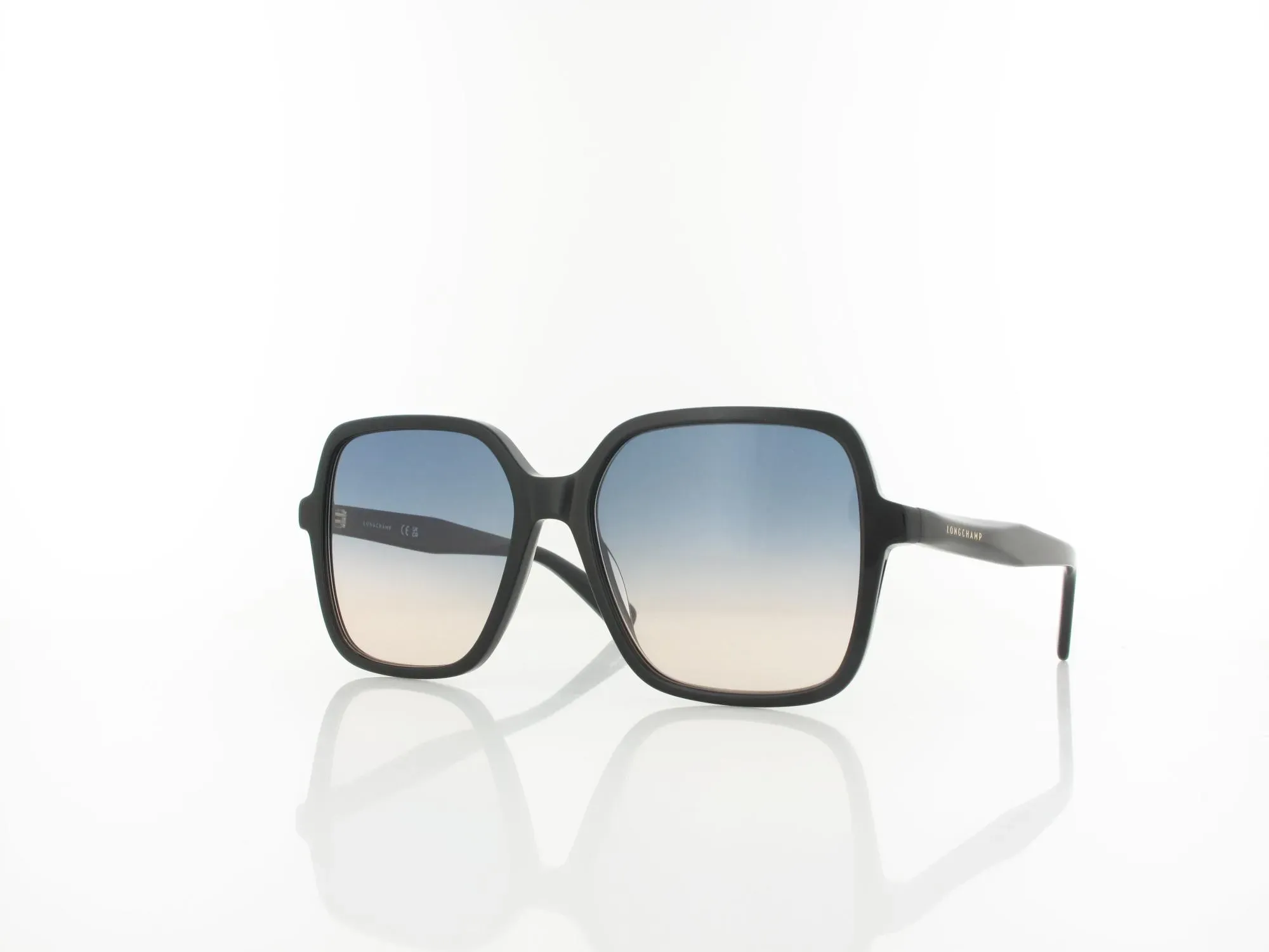 Longchamp LO808S 001 57 black / blue grey gradient