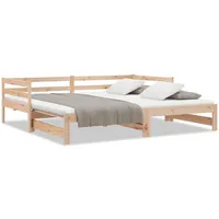 VidaXL Ausziehbares Tagesbett ohne Matratze 90x190 cm