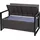 MCW MCW-F39 2er Sitzbank 120 x 60 x 85 cm Grau-meliert/Grün
