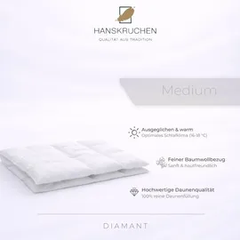 HANSKRUCHEN Hanskruchen, Diamant Luxs Daunendecke Medium 200 x 220 cm)
