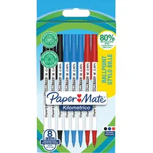 Paper Mate Papermate Kilometrico, Kugelschreiber farbig sortiert Mittel 0.7 mm, 8 Stück