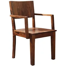 MASSIVMOEBEL24.DE Stuhl Sheesham 50,5x48,5x90 Sheesham life honey lackiert