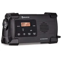 Patagonia DAB+ Outdoor-Radio DAB / DAB+ / FM Kurbelaufladung USB   SOS-Alarm wasserdicht Schwarz