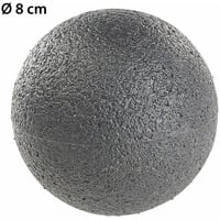 newgen medicals Massage-Ball und Faszien-Trainer für Rücken & Co., Ø 8 cm, schwarz