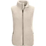 KILLTEC Damen Sherpa Fleeceweste mit Stehkragen KOW 7 WMN VST, weißer Sand, 42,